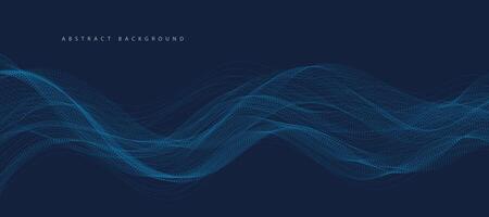 abstract background with waves vector