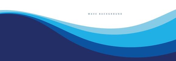 Sea waves layer vector background illustration. Sea beach vector illustration.