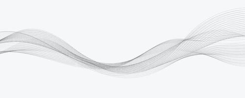 White gradient background with waves. EPS10 vector
