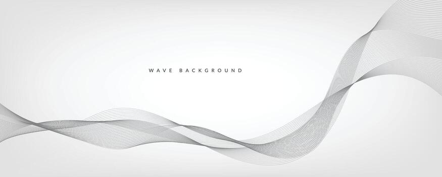 blanco degradado antecedentes con ondas. eps10 vector