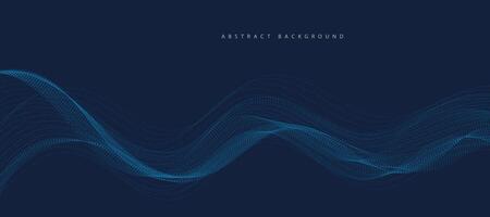 abstract background with waves vector