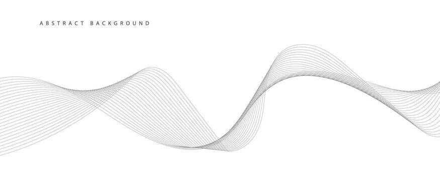 resumen vector antecedentes con gris ondulado líneas