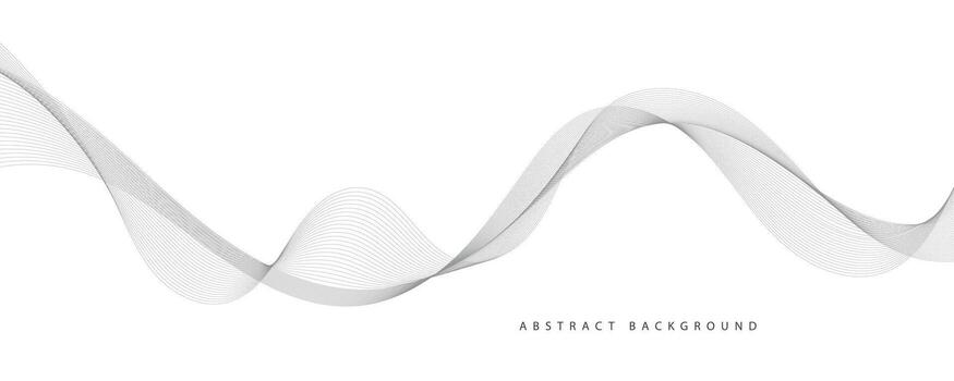 resumen vector antecedentes con gris ondulado líneas