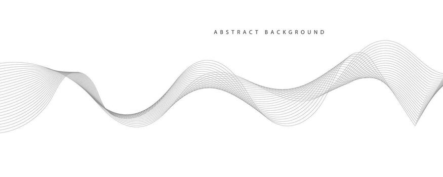resumen vector antecedentes con gris ondulado líneas