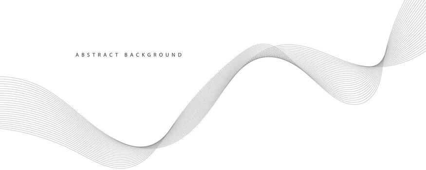 resumen vector antecedentes con gris ondulado líneas
