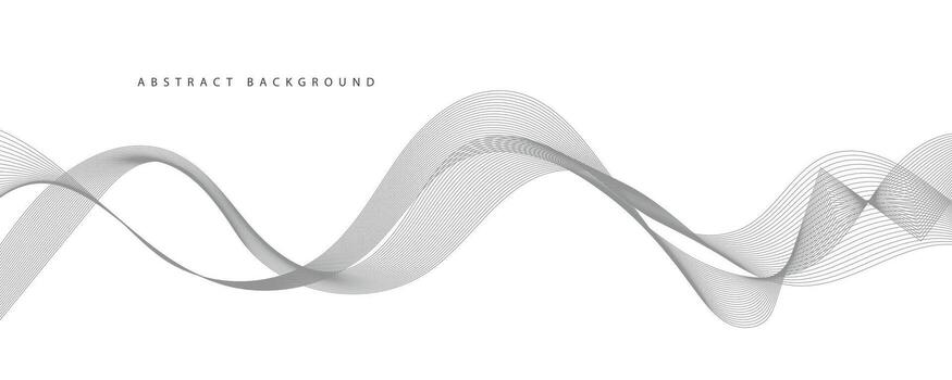resumen vector antecedentes con gris ondulado líneas