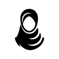 plantilla de logotipo de vector de belleza hijab de mujer