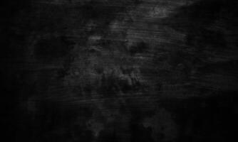 Black concrete texture as a concept of horror and Halloween. Dark wall background cement or stone. photo