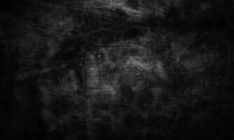 Black concrete texture as a concept of horror and Halloween. Dark wall background cement or stone. photo