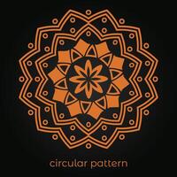 mandala background with a circular design vector