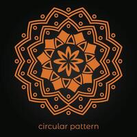 mandala antecedentes con un circular diseño vector