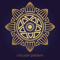 mandala background with a circular design vector