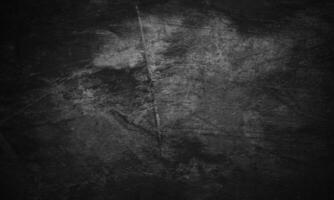 Black concrete texture as a concept of horror and Halloween. Dark wall background cement or stone. photo