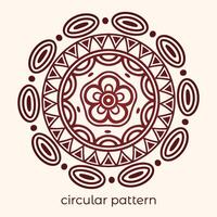 mandala antecedentes con un circular diseño vector