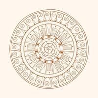 mandala background with a circular design vector