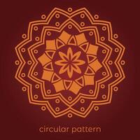 mandala background with a circular design vector