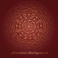 mandala background with a circular design vector