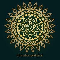 mandala background with a circular design vector