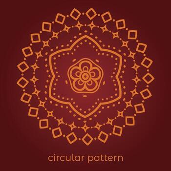 mandala background with a circular design vector