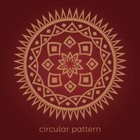 mandala background with a circular design vector