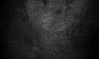 Black concrete texture as a concept of horror and Halloween. Dark wall background cement or stone. photo