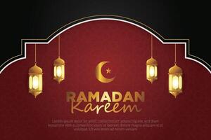 Vector elegant luxurious ramadan, eid al-fitr, islamic background decorative greeting card