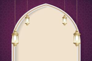 Vector elegant luxurious ramadan, eid al-fitr, islamic background decorative greeting card