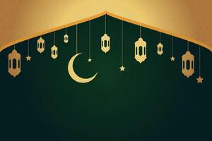 Vector elegant luxurious ramadan, eid al-fitr, islamic background decorative greeting card