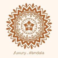 mandala background with a circular design vector