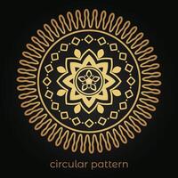 mandala background with a circular design vector