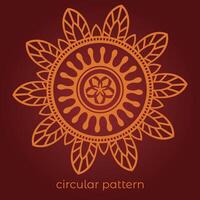 mandala background with a circular design vector