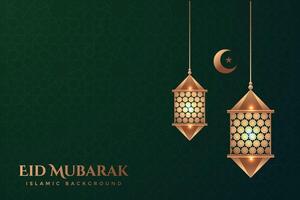 Vector elegant luxurious ramadan, eid al-fitr, islamic background decorative greeting card