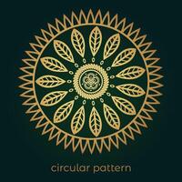 mandala background with a circular design vector