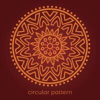 mandala background with a circular design vector