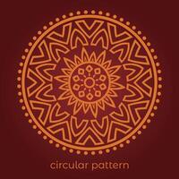 mandala background with a circular design vector