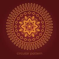 mandala background with a circular design vector