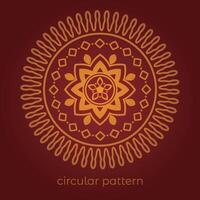 mandala background with a circular design vector