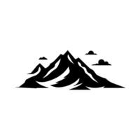 Montain outline images. Vector Illustration and logo.