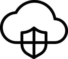 Cloud icon symbol vector image. Illustration of the hosting storage design image