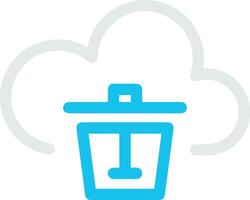 Cloud icon symbol vector image. Illustration of the hosting storage design image