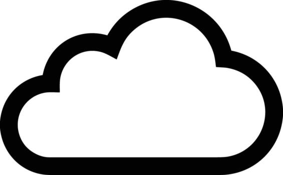 Cloud icon symbol vector image. Illustration of the hosting storage design image