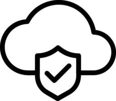 Cloud icon symbol vector image. Illustration of the hosting storage design image