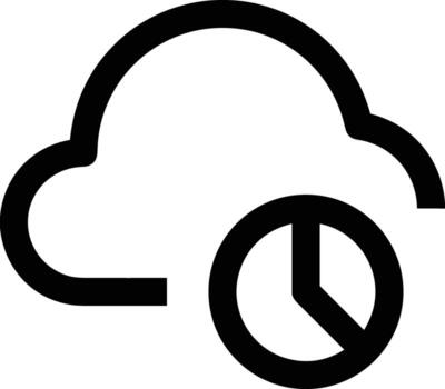 Cloud icon symbol vector image. Illustration of the hosting storage design image