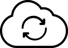 Cloud icon symbol vector image. Illustration of the hosting storage design image