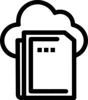 Cloud icon symbol vector image. Illustration of the hosting storage design image