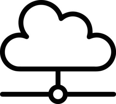 Cloud icon symbol vector image. Illustration of the hosting storage design image