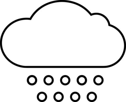 Cloud icon symbol vector image. Illustration of the hosting storage design image