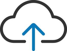 Cloud icon symbol vector image. Illustration of the hosting storage design image