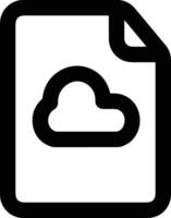 Cloud icon symbol vector image. Illustration of the hosting storage design image