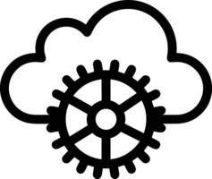 Cloud icon symbol vector image. Illustration of the hosting storage design image